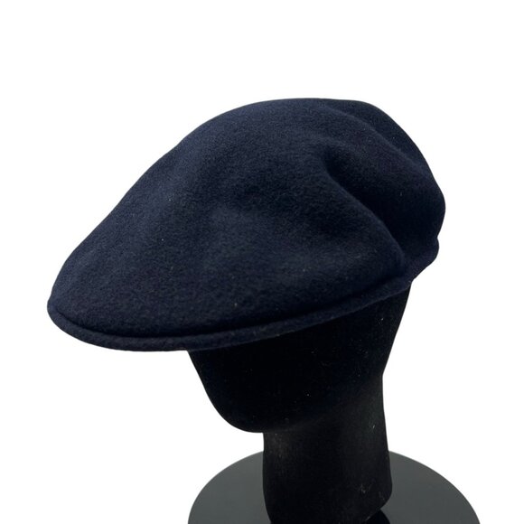 Kangol Men's XL Wool 504 Blue Newsboy Flat Cap Grandpa Hipster Retro Hat 7 3/4 - Picture 1 of 11